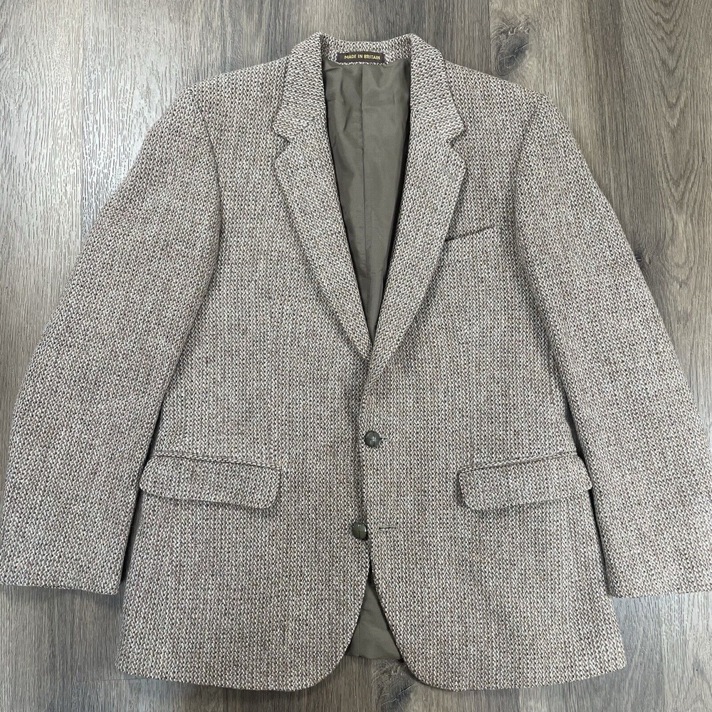 Harris Tweed Brown Wool Suit – Handmade in Great Britain | Vintage Classic